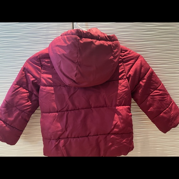 Maroon Puffer Jacket - Picture 2 of 2